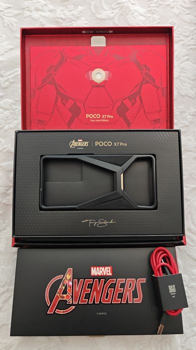 Кутия, Кейс и кабел за Xiaomi Poco X7 Pro Iron Man Limited edition