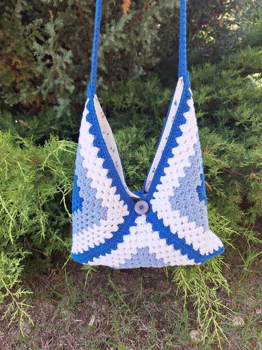 Плетена памучна чанта