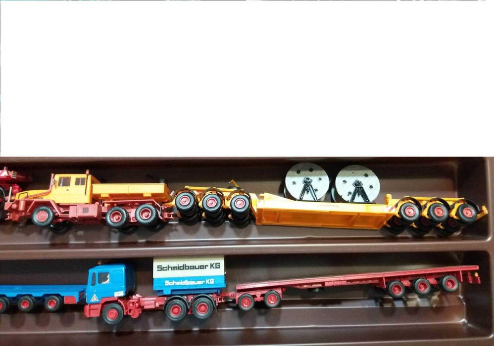 Vand machete diverse remorchere+transport agabaritic,1:87,Kibri