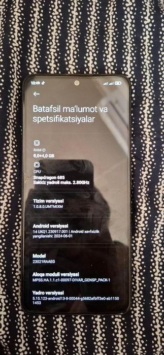 Xiaomi Redme note 12