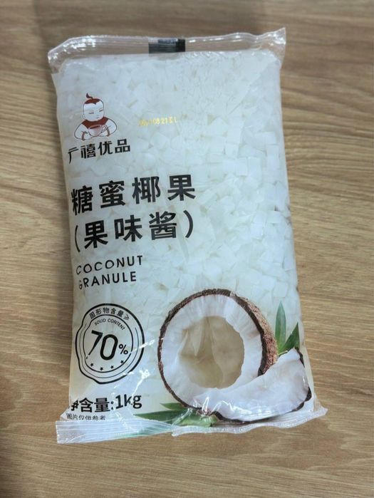 Кокосовые дольки.    bubble tea  Тапиока, бабл ти, джуз боллы