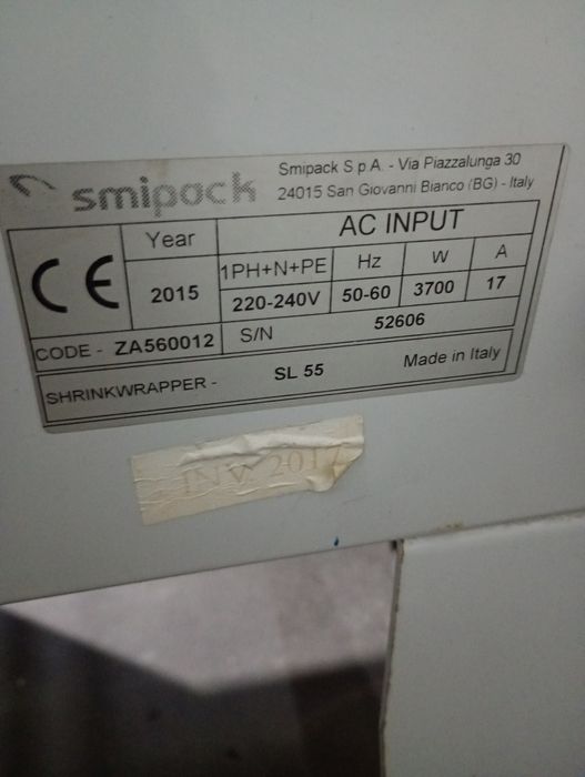 Mașina de ambalat smipack SL55 termoconractabile