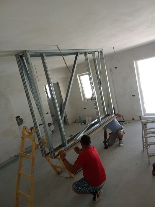 Meserias Zugrav  interioare renovari finisaje rigips glet lavabila pereti  piatra 3D manual