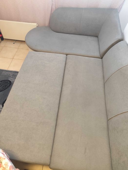 Двуцветен Ъглов диван