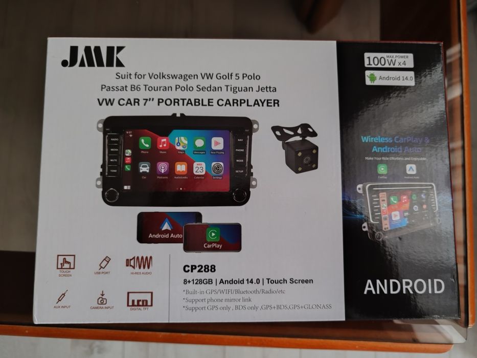Android мултимедия за VW – 7", 8GB RAM / 128GB ROM, Carplay/Android Au