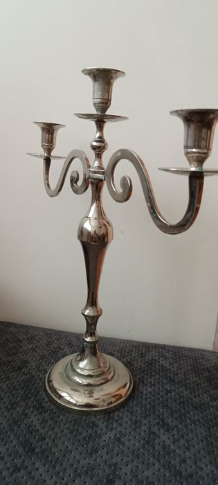 Бронзов свещник тройка