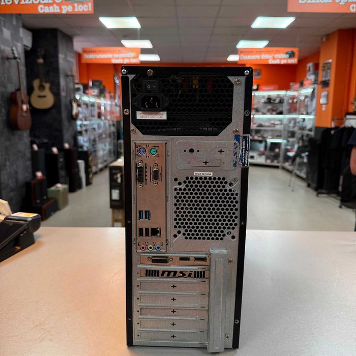 Sistem desktop gaming Flamingo, Procesor Intel Core i3-8100 3.6GHz, 8 Gb RAM DDR4, HDD 1 Tb SSD 240 Gb GeForce GTX 1050 Ti 4 Gb | UsedProducts.ro