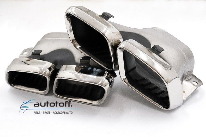 Difuzor bara spate compatibil cu Mercedes GLC Coupe Facelift (2015+) 63 AMG Chrome Design
