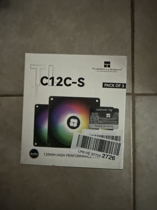 Pachet 3 buc-Ventilator Cooler carcasa PC ARGB PWM Thermalright