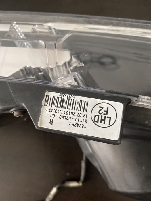 Far dreapta Toyota Corolla an 2016-2019