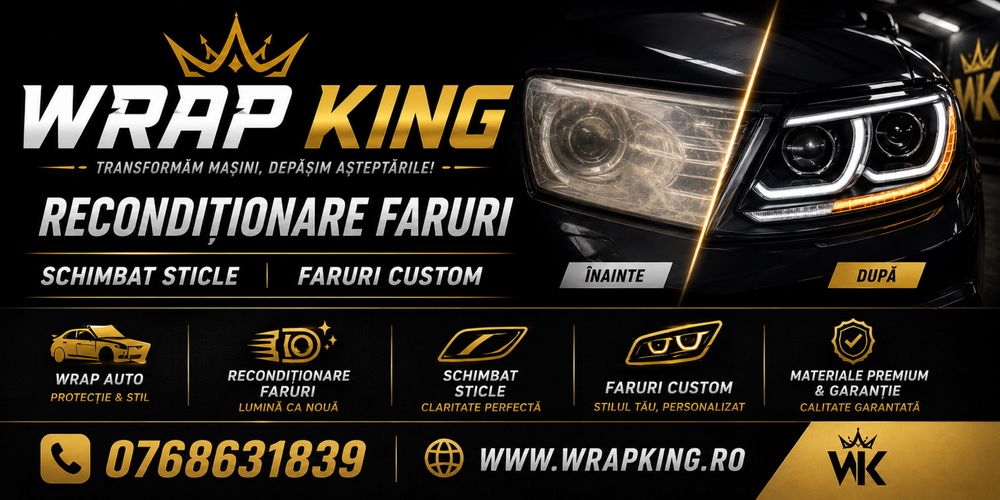 Reconditionat Faruri auto / sticlă faruri / custom