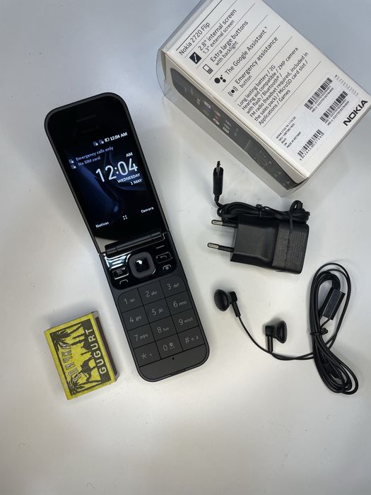o’sha Afsonaviy Nokia 2720 madel Yangi knopkali Telefon 2ta sim karta