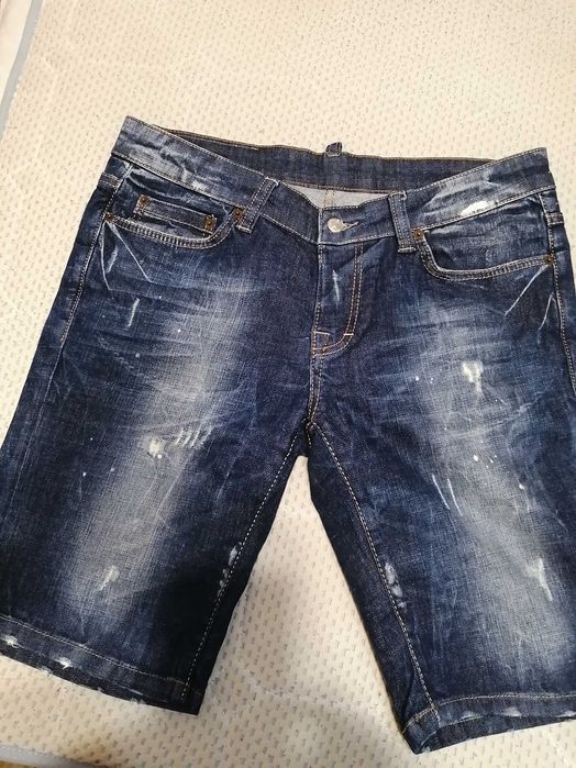 Мъжки Къси Дънкови Панталони-DSQUARED