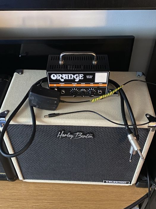 Amplificator Chitara Orange Micro Dark cu Cabina HB  Celestion