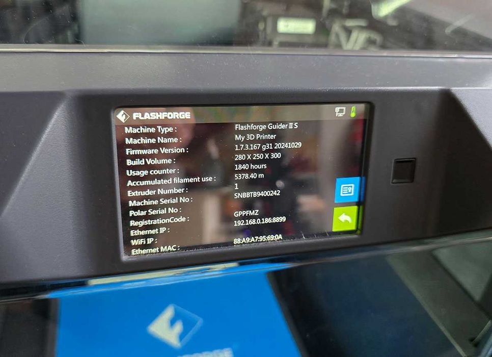 Flashforge Guider 2S 3d принтер в отлично състояние