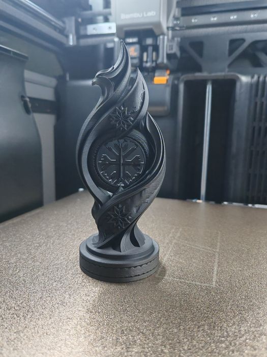 Sculptură Decorativă 3D - Simboluri Tradiționale Românești / Cadou Premium