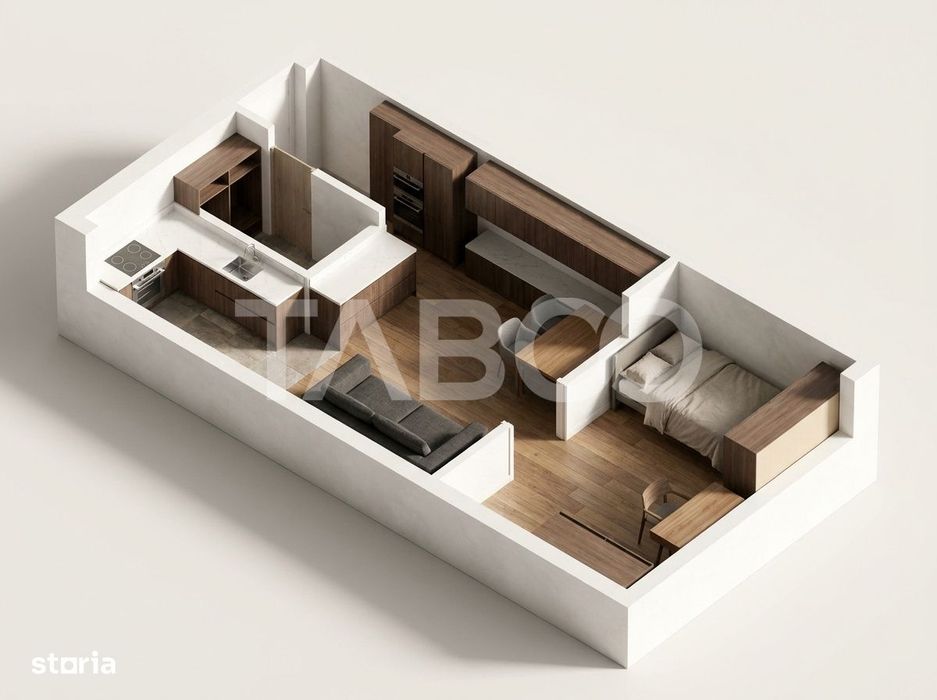Apartament cu 2 camere finisat la cheie de vanzre in Gheorgheni