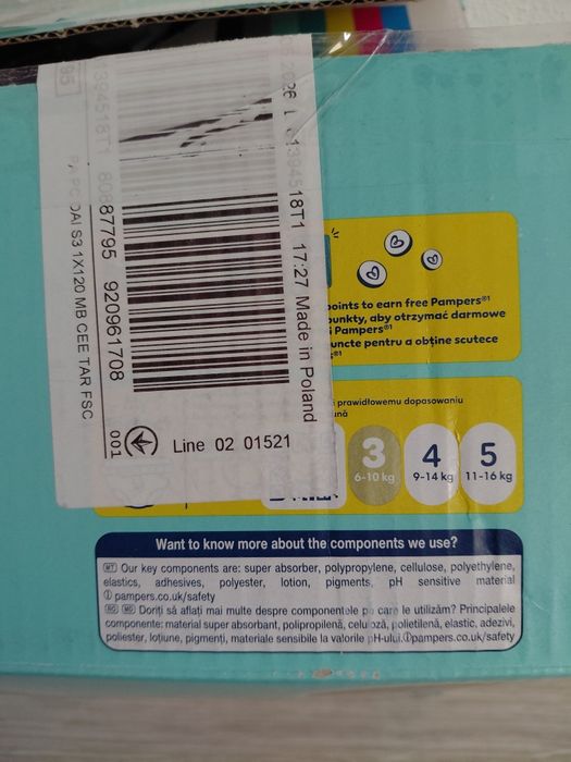 Pampers premium care nr 3