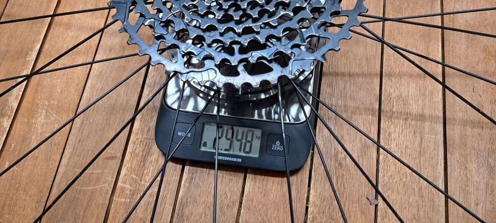 Set roti mtb Mach1 KLIXX de 29" cu cauciucuri, caseta si discuri