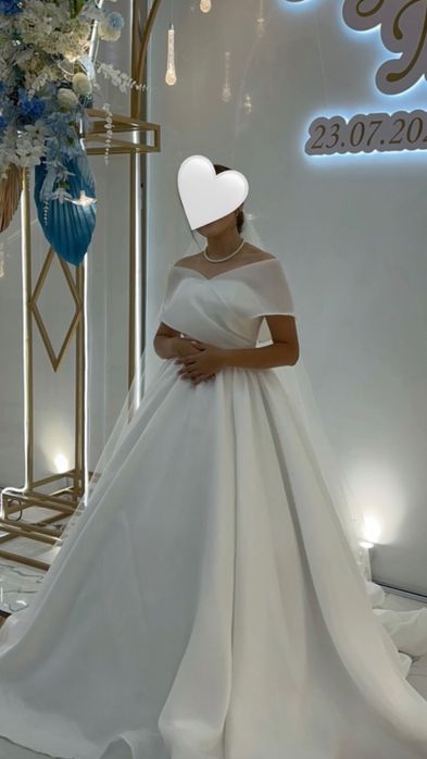 свадебное платья органза 20000тенге