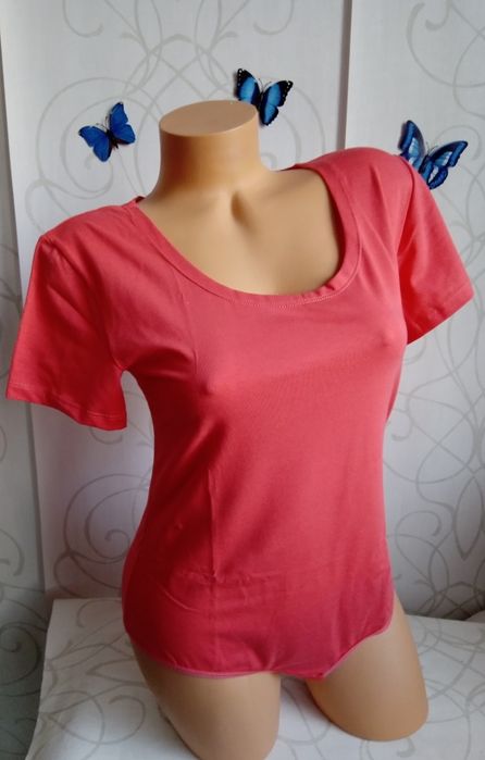 НОВО къс ръкав боди бикина, памук 3XL,4XL,M,L бяло,черно,червено,син