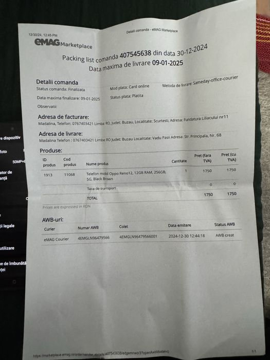 Vand oppo reno 12 5G in garatie schimb cu jante 5x112- subwoofer auto