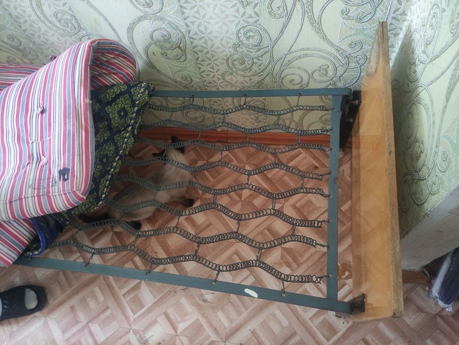 Детская кровать с матрасом.