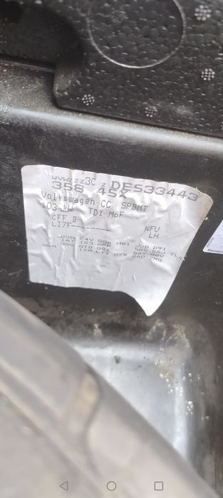 Bara spate passat cc cod culoare Li7F