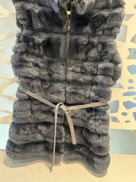 Vestă de dama din blană naturală chinchila, mărimea S