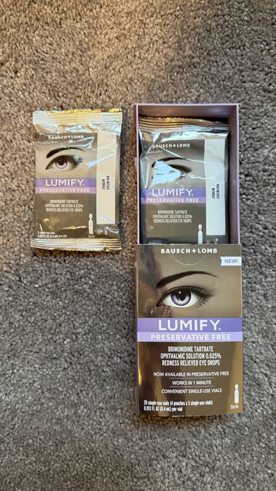 Lumify Bausch + Lomb Preservative Free (20 doze)