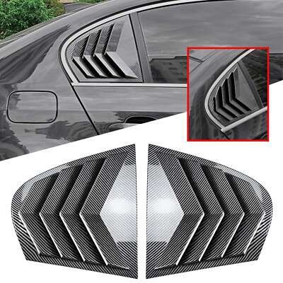 Тунинг Добавка Задни странични стъкла BMW E60– черни и карбон -М Визия