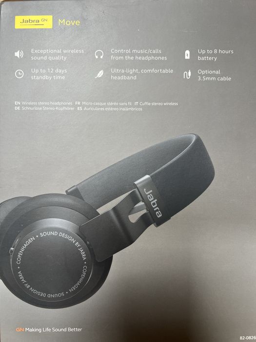 Casti audio bluetooth JABRA Move Wireless Black