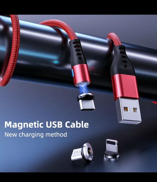 Cablu Magnetic Adaptor Micro Usb tip C Tel Tableta Samsung Auto