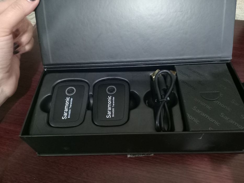 Saramonic blink500 transmitter mikrafo'n.