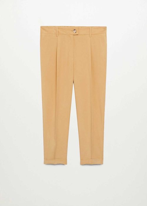 Прав панталон с плисе