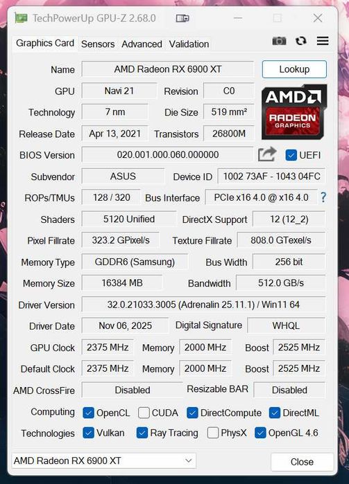 Уникат: ASUS ROG Strix LC RX 6900 XT – Водно охлаждане