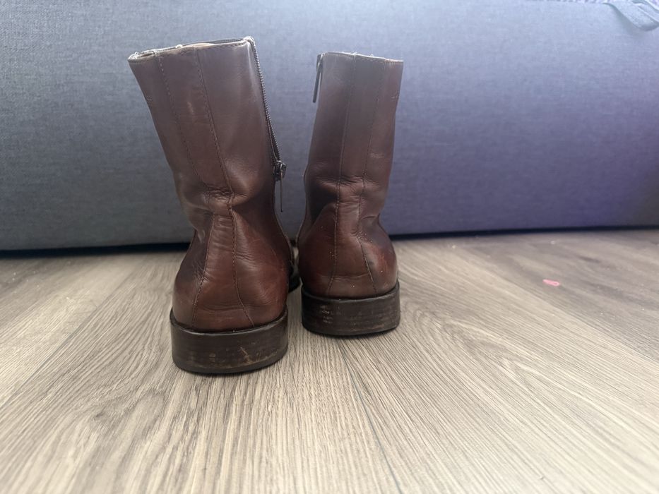 Cizme de piele Hugo Boss