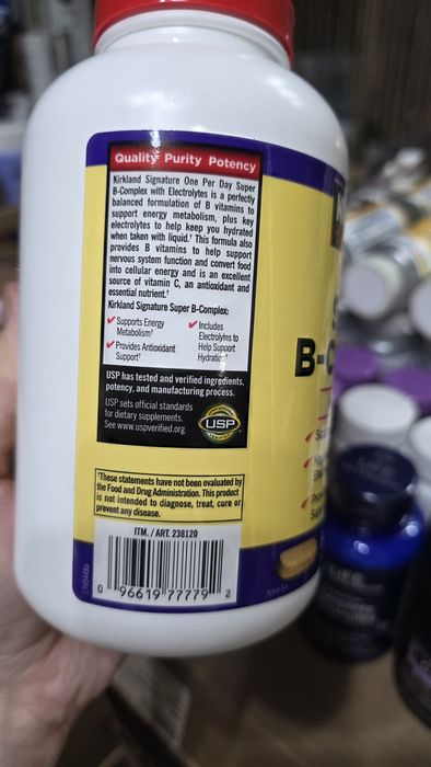 ДОСТАВКИ НЕТ Kirkland super B complex и электролиты 500шт Made in USA