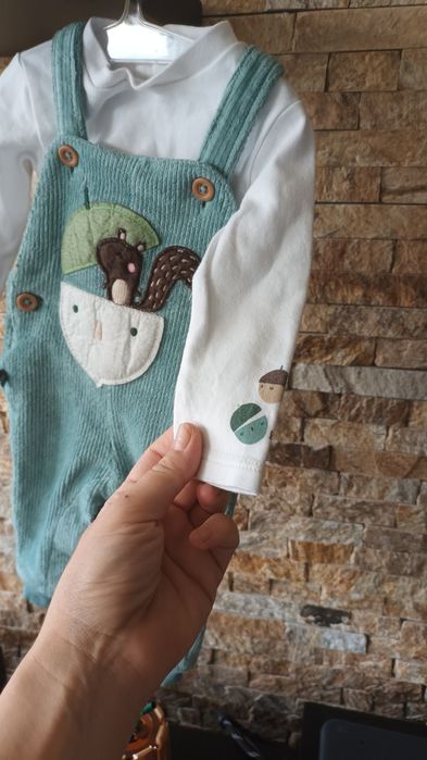 Комплект боди + гащеризон,  3м.