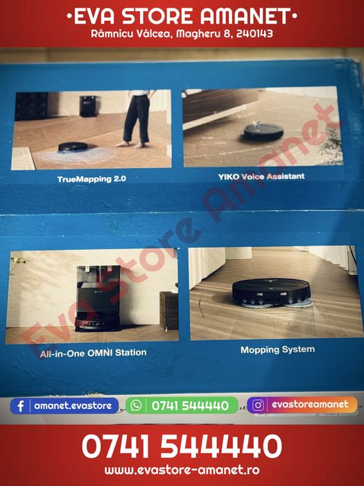 Aspirator robot Ecovacs DEEBOT T50 OMNI Gen 2 LiDAR dToF