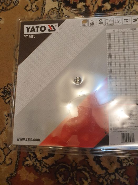 Panza circulara cu vidia lemn 350 mm Yato