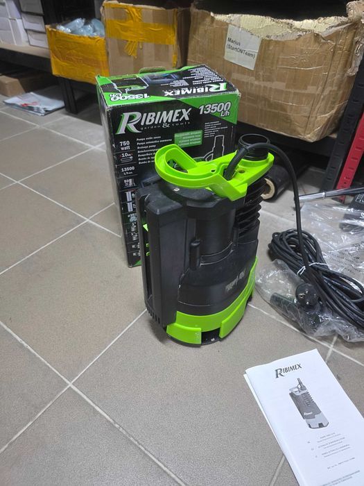 Pompă submersibilă pentru ape uzate Ribiland 750W cu plutitor integrat