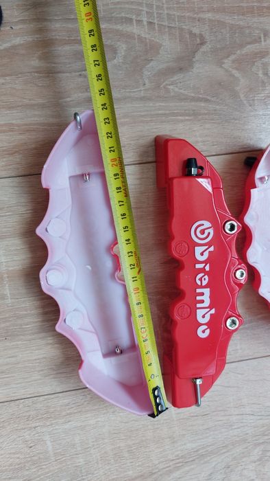 Capace ornament etrier disc frana brembo roșii plastic tuning racing