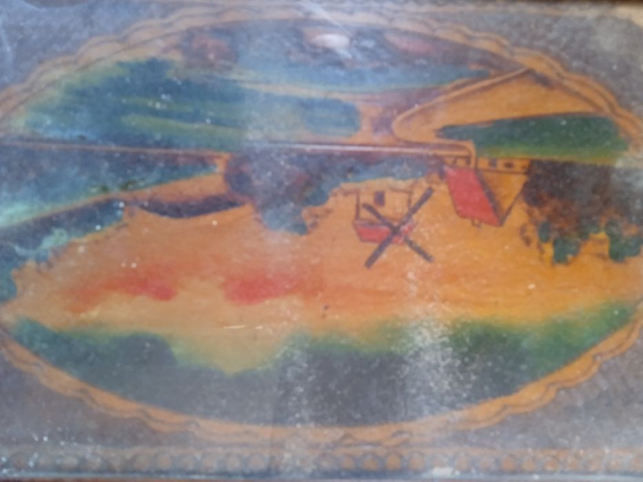 Ретро дървен поднос .