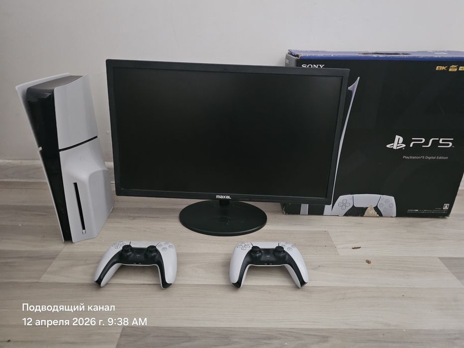 Ps5 slim мониторымен 2 джостигпен