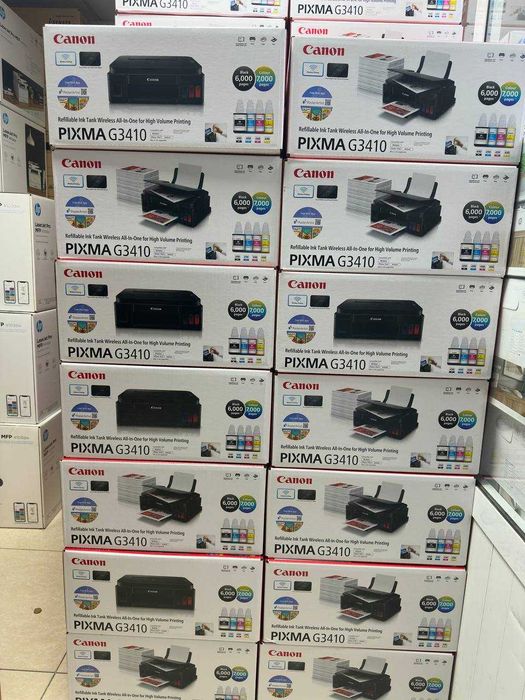 Рангли МФУ Canon Pixma G3410-Уйингиз ва офисингиз учун идеал ёрдамчи!