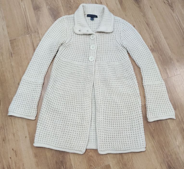 Pardesiu împletit de damă French Connection mix lână mărimea M