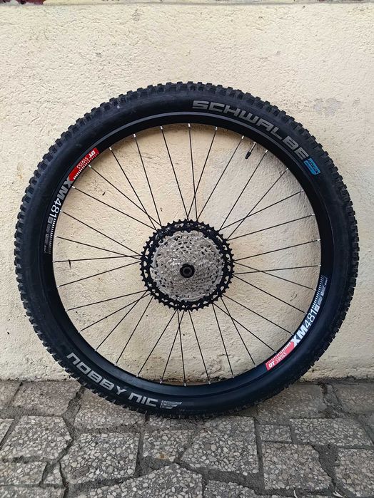 Roata spate bicicleta 29, janta DT Swiss, pinioane 12 viteze Shimano