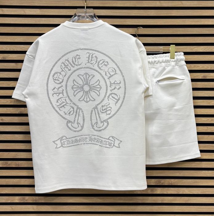 Ново! Sp5der / Chrome Hearts / Essentials / Corteiz / Trapstar / Syna World / Nike Летни Екипи Тениска с къси панталони комплекта лято