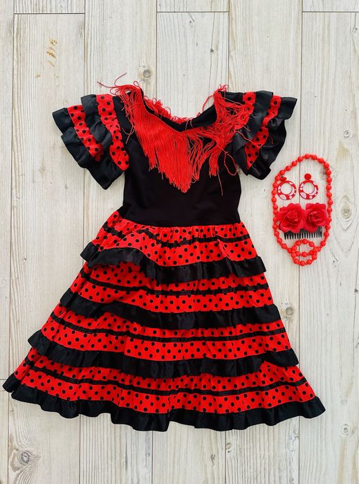 Vand rochita Halloween fete flamenco Spania (70 sau 85 cm)